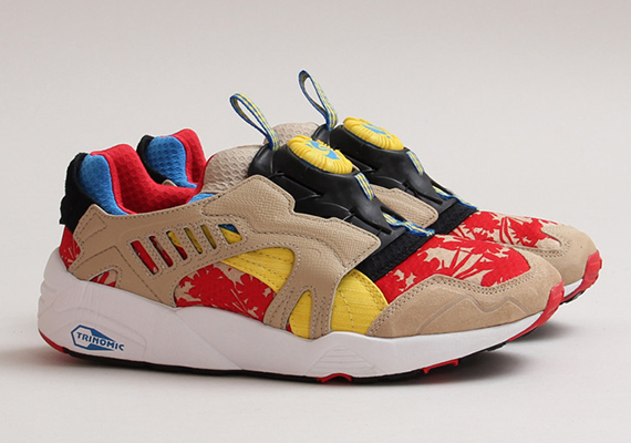 Puma Disc Blaze Tropical Red Yellow Beige 2