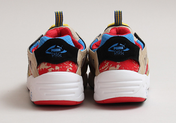 Puma Disc Blaze Tropical Red Yellow Beige 3