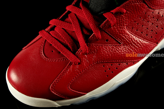 Red Leather Spizike Jordan 6 Retro 4