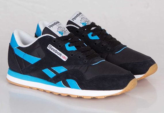 Reebok Classic Nylon R13 Black Blue White Reebok Brass 01