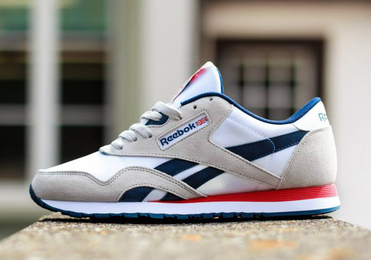 Reebok Classic Nylon SP - White - Steel - Navy - Red