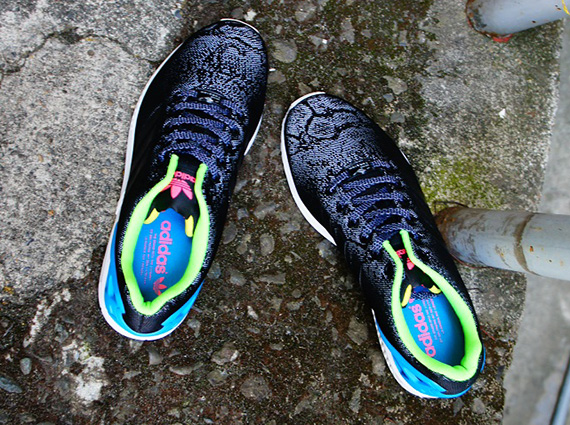 Adidas Zx Flux Snake Black Blue White