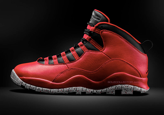 Air Jordan 10 Red Grey 2015 Release