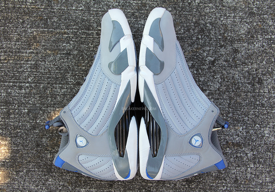 Air Jordan 14 Grey Sport Blue White 3