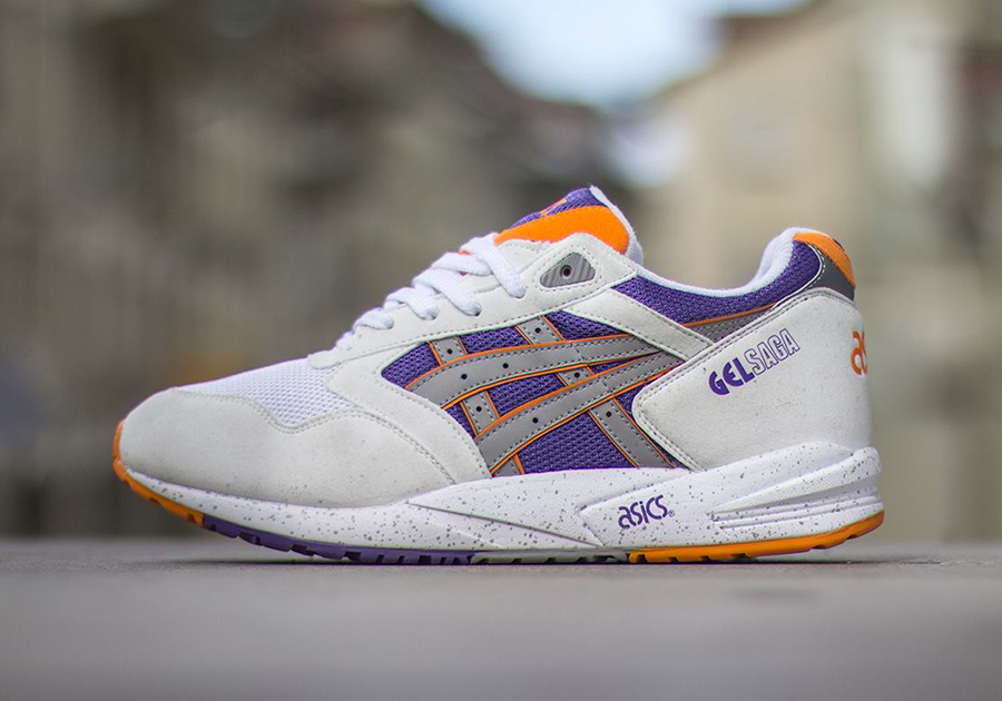 Asics Gel Saga White Yellow Purple 2