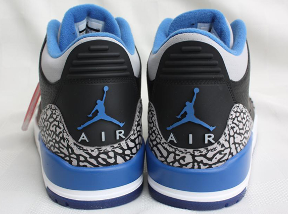 Jordan 3 Retro Black Blue Grey