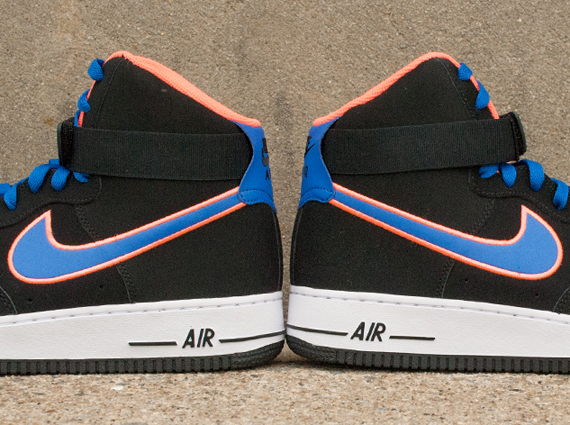 Nike Air Force 1 High - Game Royal - Bright Mango - Black