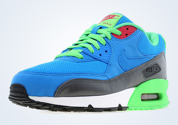 Nike Air Max 90 Photo Blue Medium Ash Poison Green