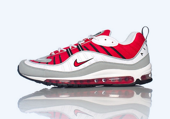 Nike Air Max 98 - White - Red - Grey