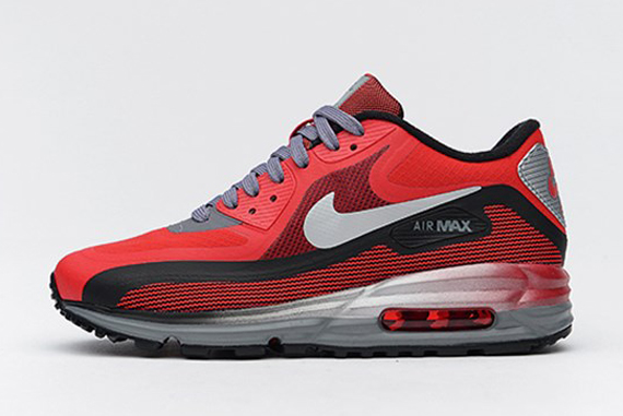 Nike Air Max Lunar90 Gs University Red Black Metallic Silver 02