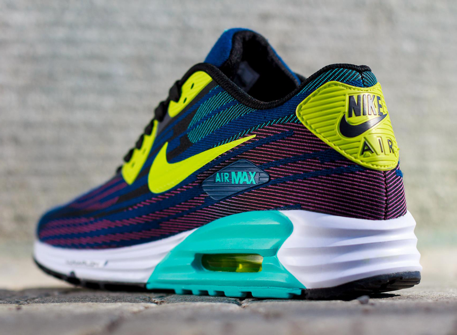 Nike Air Max Lunar90 Jacquard - Black - Dusty Cactus - Brave Blue