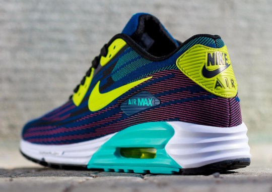 Nike Air Max Lunar90 Jacquard – Black – Dusty Cactus – Brave Blue