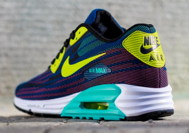 Nike Air Max Lunar90 Jacquard – Black – Dusty Cactus – Brave Blue