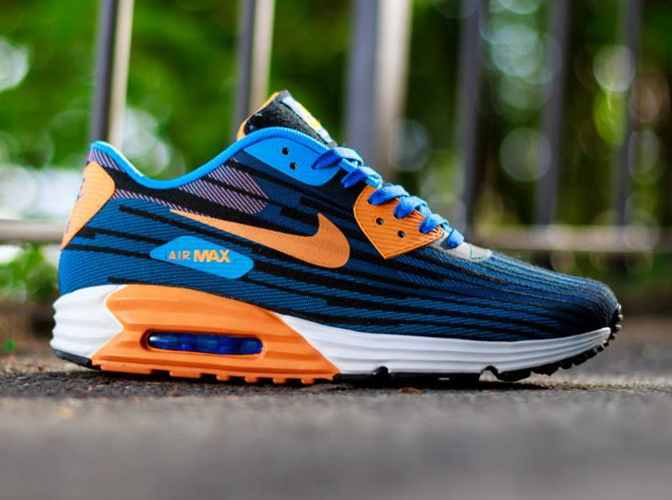 Nike Air Max Lunar90 Jacquard - Game Royal - Bright Mango