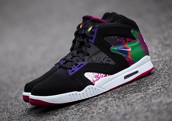 Nike Air Tech Challenge Hybrid Black White Rave Pink Varsity Purple