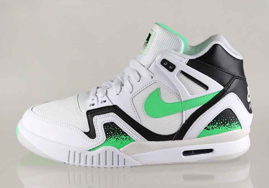 Nike Air Tech Challenge Ii White Poison Green Black Light Ash Grey 1