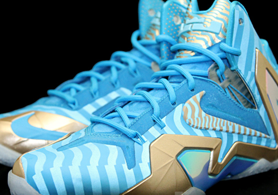 Nike Lebron 11 Elite Blue Grey Sample 1