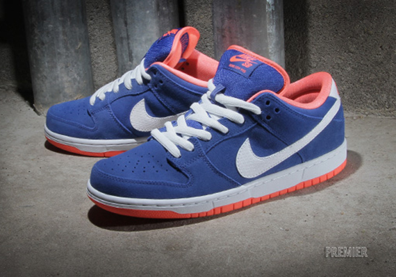 Nike SB Dunk Low - Game Royal - White - Bright Mango