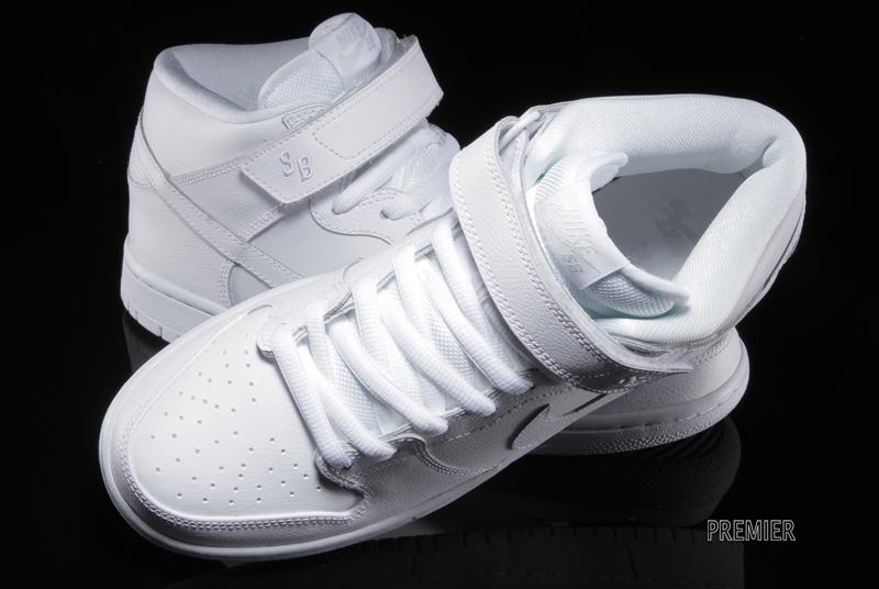 Nike Sb Dunk Mid All White 2