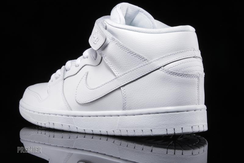 Nike Sb Dunk Mid All White 3