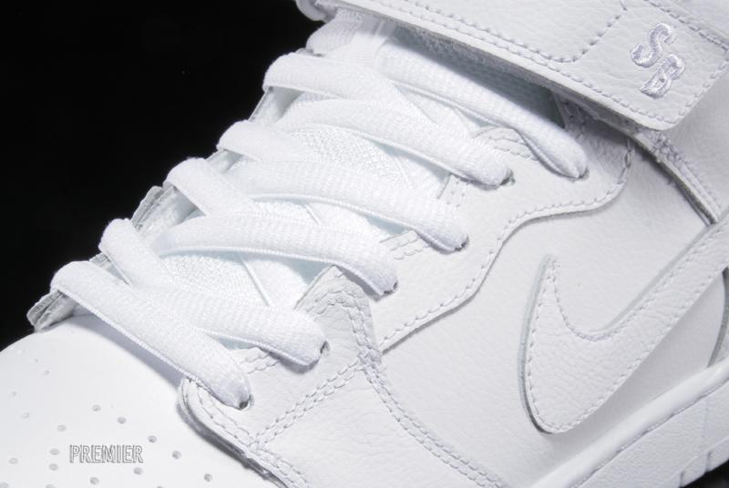 Nike Sb Dunk Mid All White 4