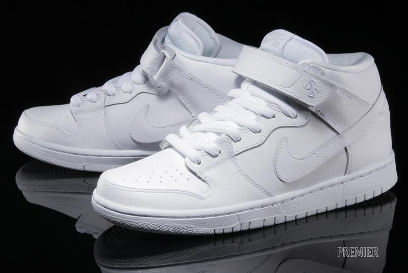 Nike Sb Dunk Mid All White 6