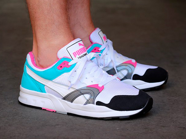 Puma Trinomic XT1 Plus - White - Black - Scuba Blue - Pink