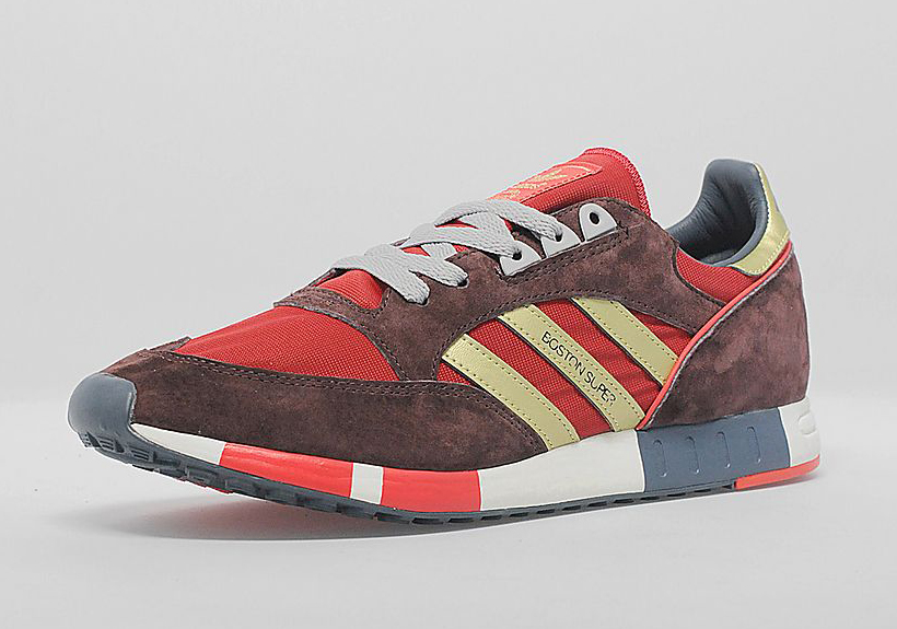 adidas Originals Boston Super - University Red - Metallic Gold