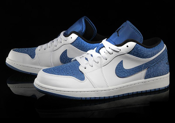 Air Jordan 1 Low White Sport Blue Black