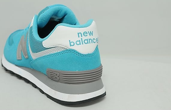 New Balance 574 Turquoise Silver White 01