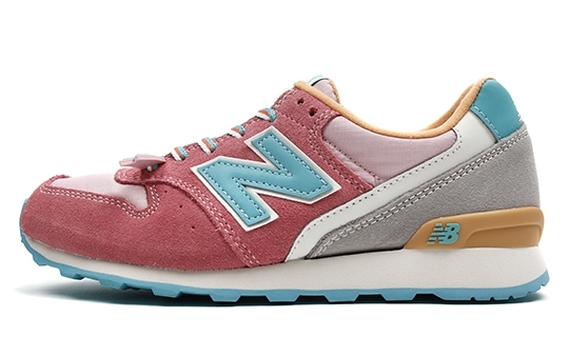 New Balance 996 Womens Pink Teal Gold 01