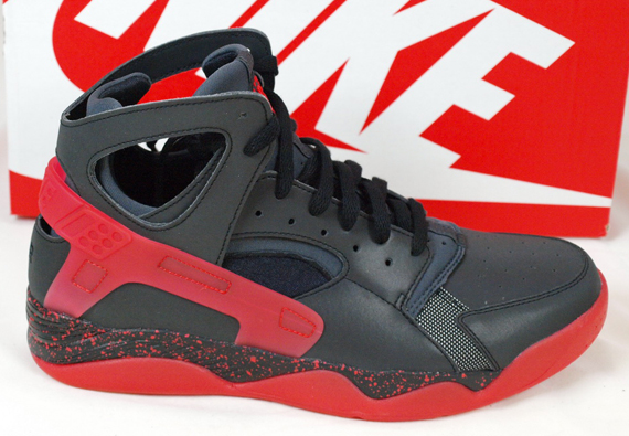 Nike Air Flight Huarache Black Reflective Challenge Red 1