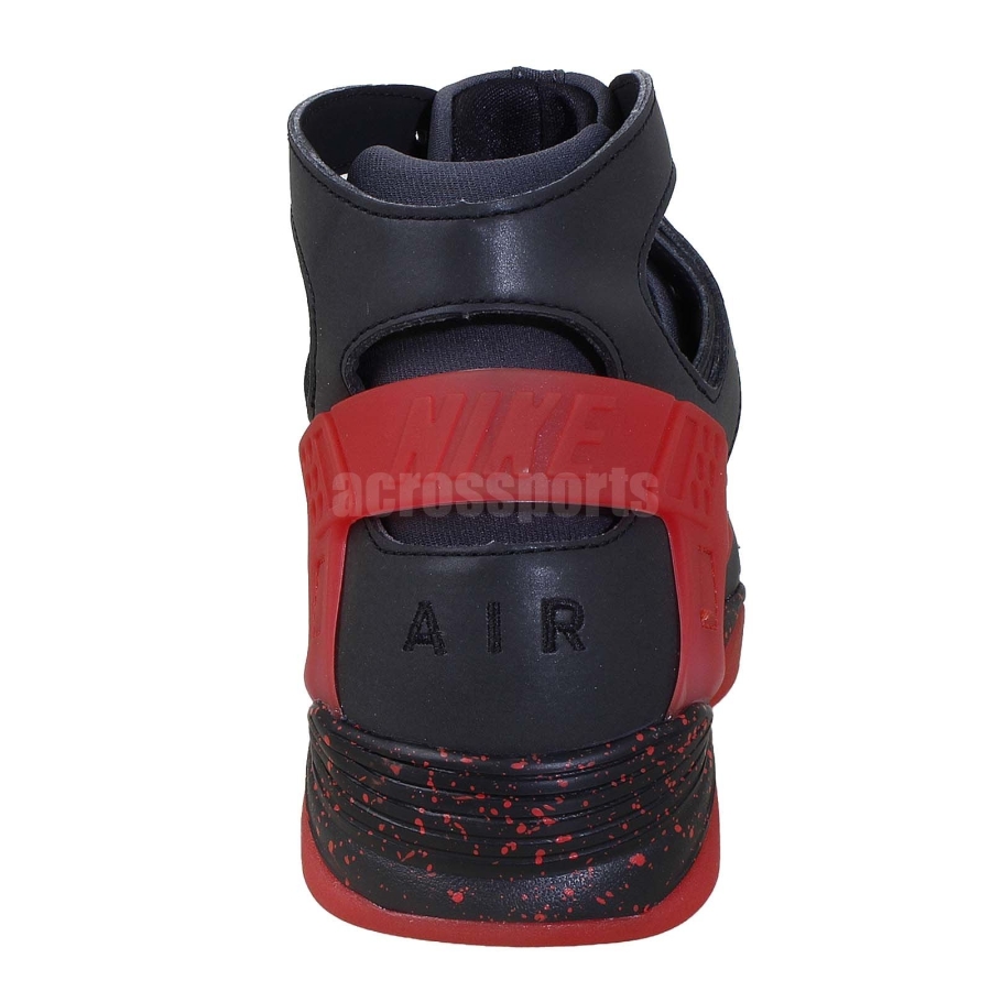 Nike Air Flight Huarache Prm Qs Black Anthracite Challenge Red 05
