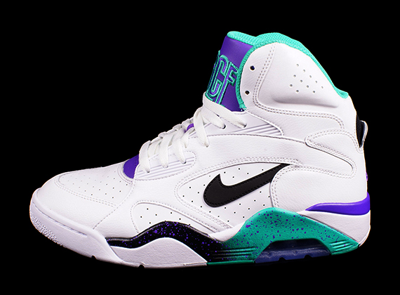 Nike Air Force 180 Mid - White - Black - Atomic Teal