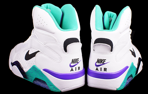 Nike Air Force 180 Mid White Black Atomic Teal 4