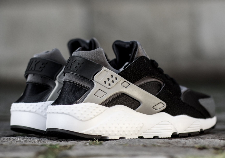 Nike Air Huarache Gs Black Wolf Grey Dark Grey White