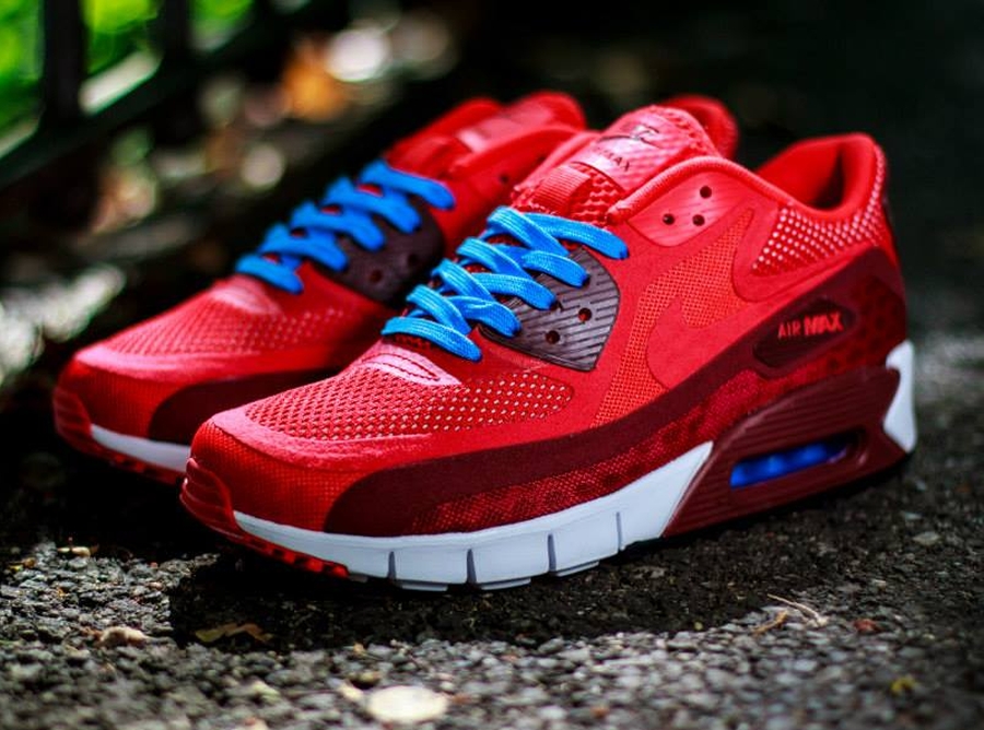 Nike Air Max 90 Breathe Team Red White Blue 01