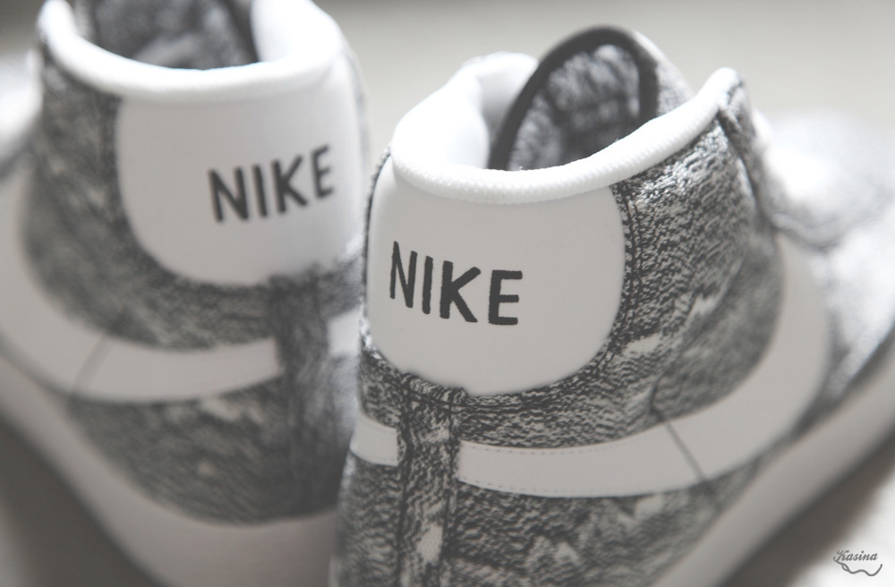 Nike Blazer Mid Premium Txt Black White 02