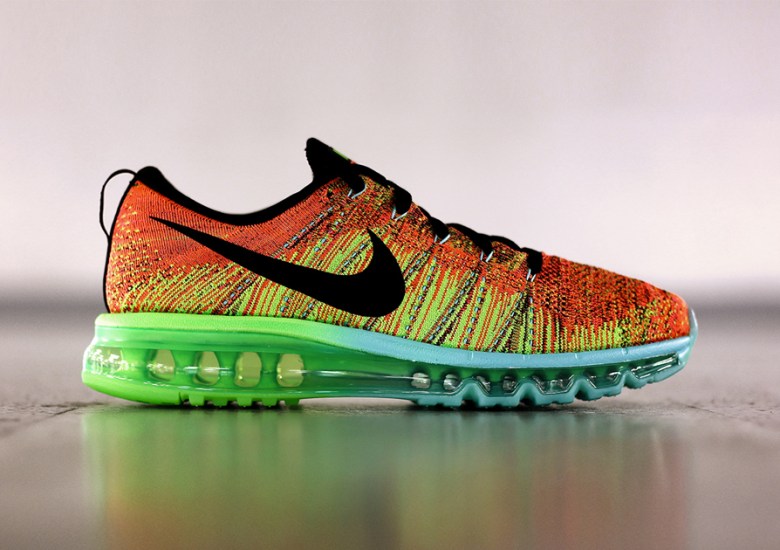 Nike Flyknit Air Max – Atomic Orange – Vivid Blue – Volt