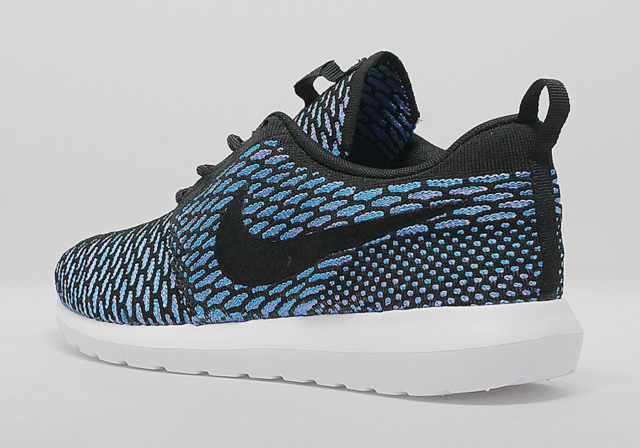 Nike Flyknit Roshe Run Black Neo Turquoise 2