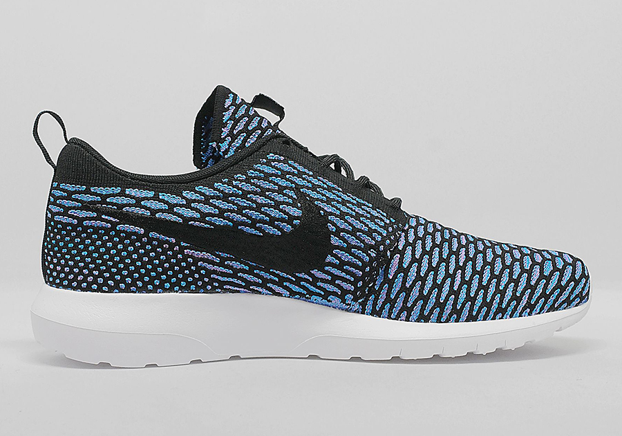 Nike Flyknit Roshe Run Black Neo Turquoise 4