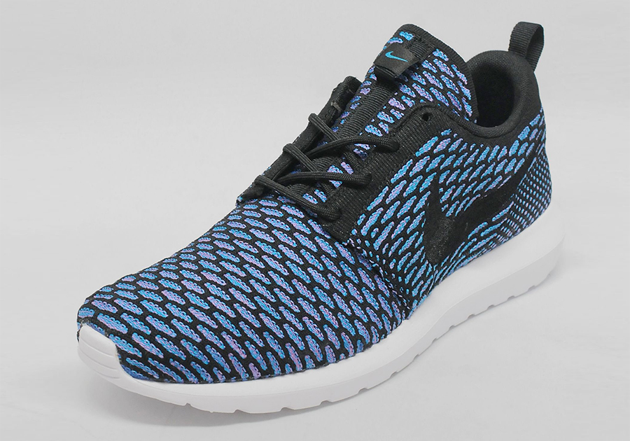 Nike Flyknit Roshe Run Black Neo Turquoise 8