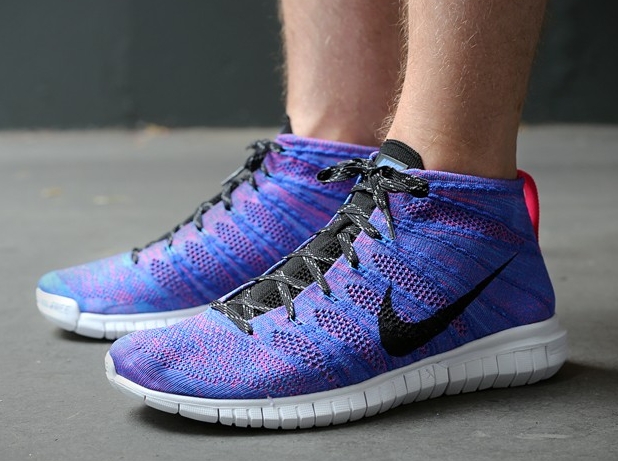 Nike Free Flyknit Chukka - Hyper Pink - Black - Game Royal - Photo Blue