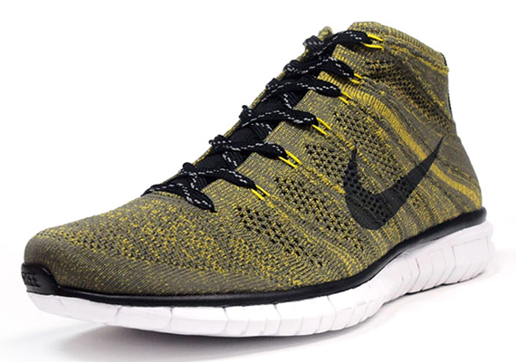 Nike Free Flyknit Chukka – Tarp Green – Black – Gold