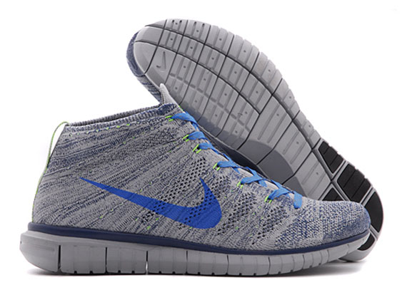 Nike Free Flyknit Chukka Wolf Grey Photo Blue Electric Green 03