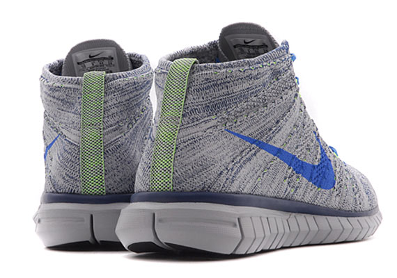 Nike Free Flyknit Chukka Wolf Grey Photo Blue Electric Green 04