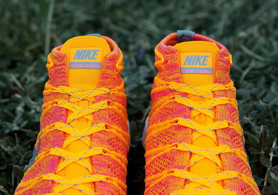 Nike Free Flyknit Chukka Womens Atomic Mango Punch 4