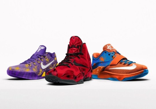 NIKEiD “Fireworks” Options for LeBron 11, KD 7, and Kobe 9