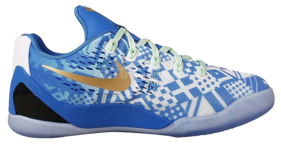 Nike Kobe 9 Em Gs Blue Gold White 06