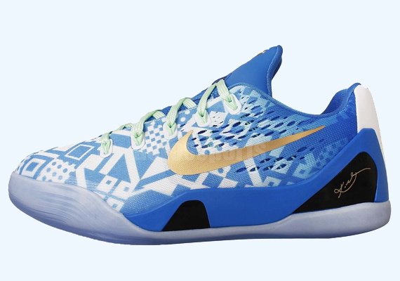 Nike Kobe 9 EM GS – Blue – Gold – White